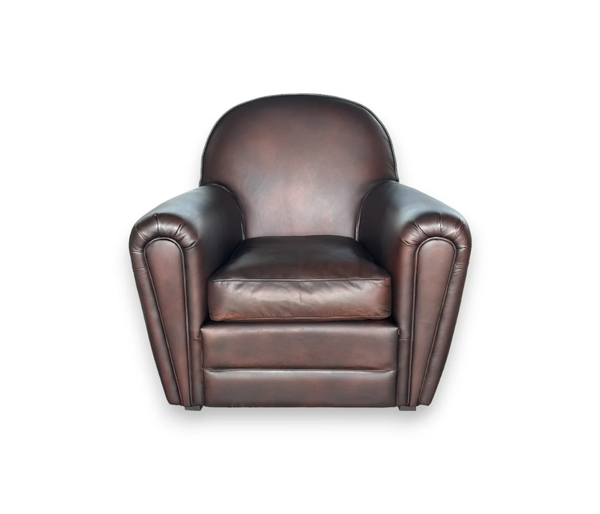 Sessel in Braun aus verschiedenen Materialien| Modell MARA