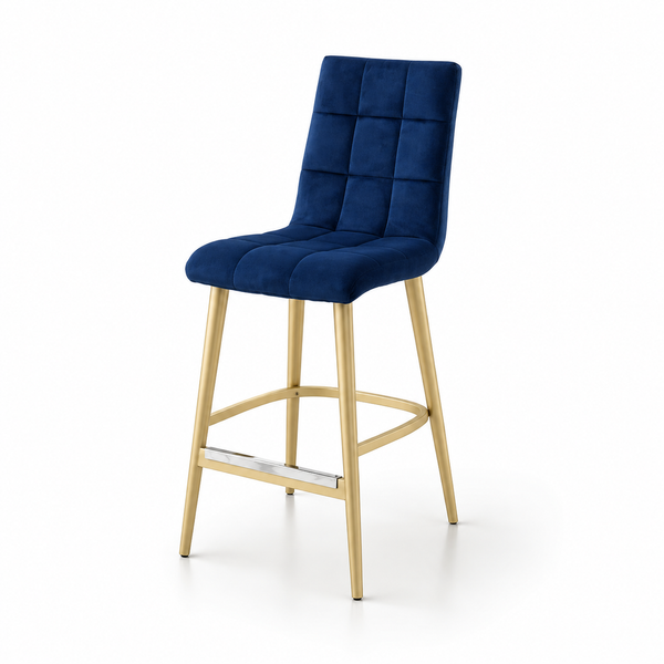 Barstuhl mit Stoff oder Lederbezug | Modell LUXY