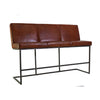 Sitzbank Bar Leder und Stahl derstuhl.at